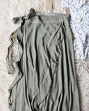 Mineral Wrap Maxi Skirt in Sage: Alternate View #2