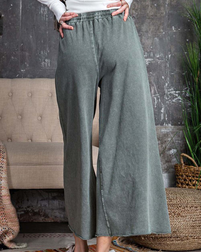 Mineral Wide Leg Pants in Stone, Sweet Drawstring Pants from Spool 72 ...