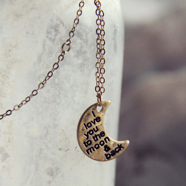 The Moon & Back Necklace: Featured Product Image