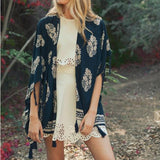 Moon Palace Fringe Duster in Navy: Alternate View #2
