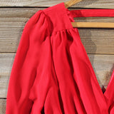 Moonstone Dress in Red: Alternate View #2