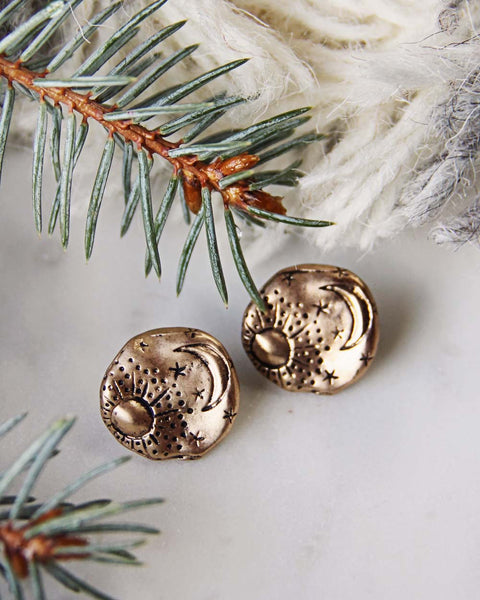 Moonstruck Earrings in Gold: Featured Product Image