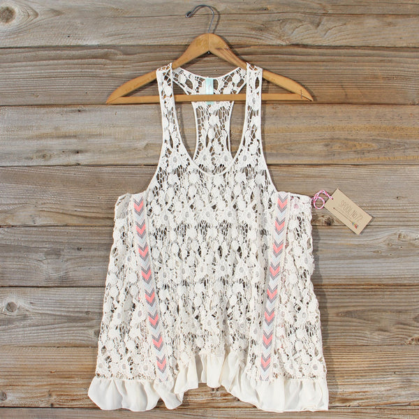 Morning Moon Lace Tank: Featured Product Image