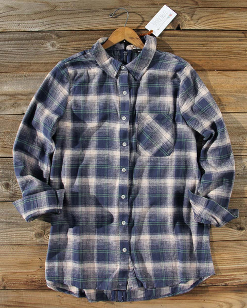 Mountain Cozy Plaid Top: Featured Product Image