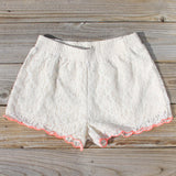 Mountain Laurel Lace Shorts: Alternate View #1