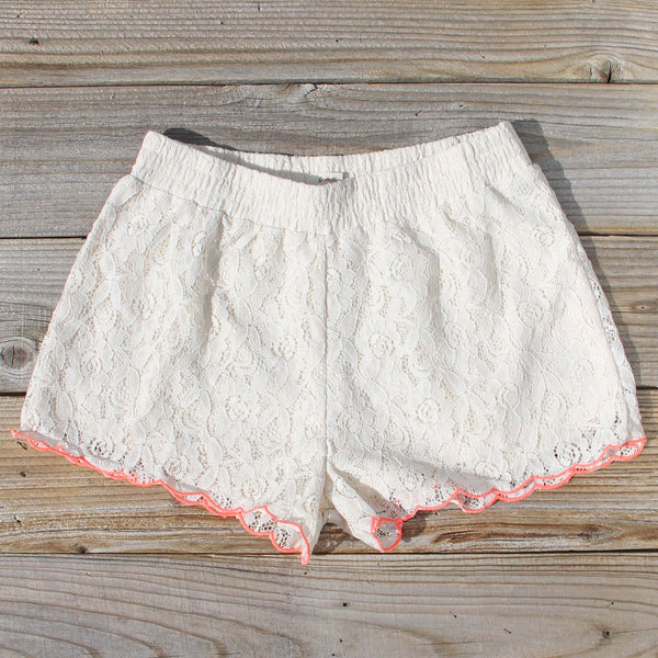 Mountain Laurel Lace Shorts: Featured Product Image