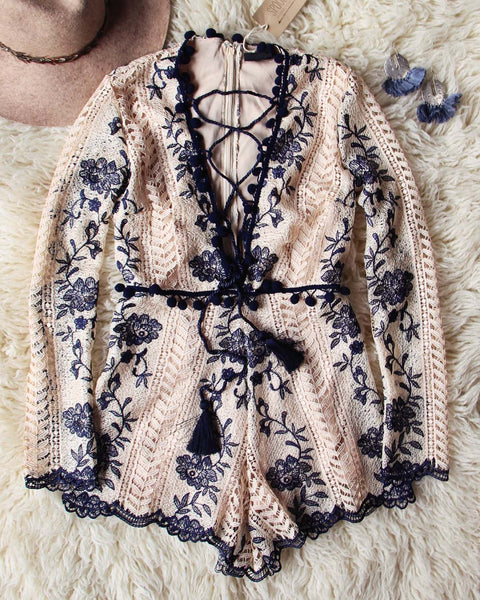 Mountain Spell Romper in Navy: Featured Product Image