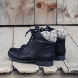 The Mountaineer Sweater Boots in Black: Alternate View #2