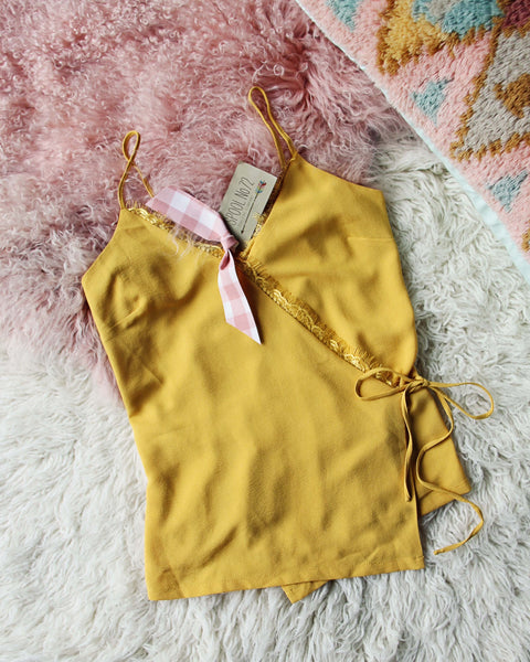 Mustard Wrap Cami: Featured Product Image