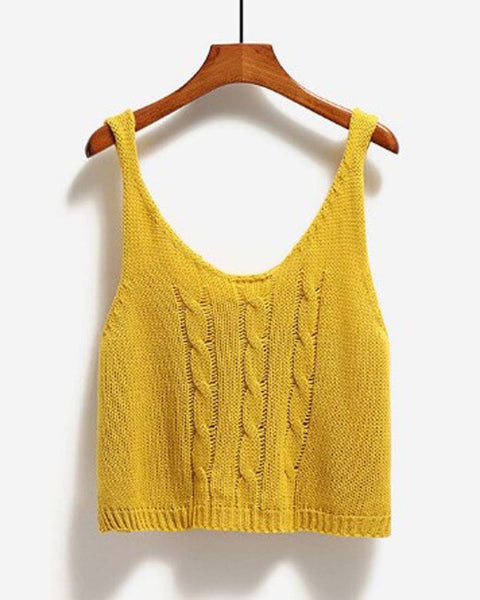 Mustard Sweater Tank: Featured Product Image