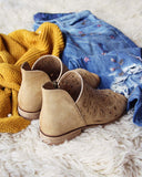 Nash Lace Booties in Camel: Alternate View #3