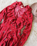 Noir Rose Wrap Dress: Alternate View #2