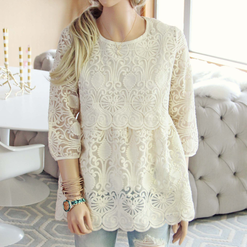 Nordic Lace Blouse, Sweet Boho Lace Tops & Blouses from Spool 72