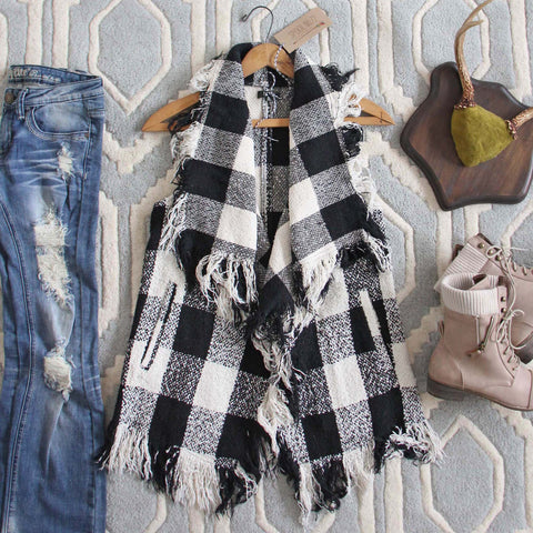 North & West Plaid Vest