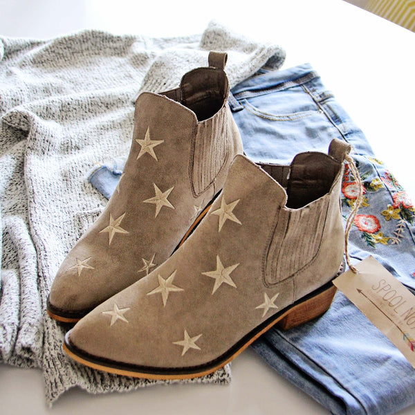 Starry Night Suede Boots: Featured Product Image