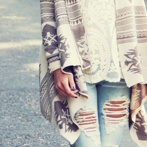 Northwest Sky Sweater in Sand