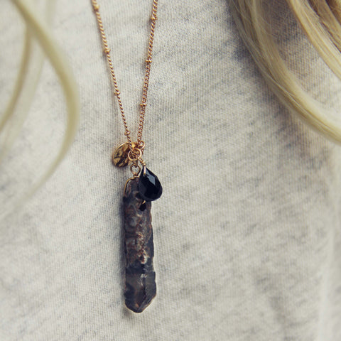 Onyx & Stone Necklace