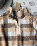 Overland Plaid Pullover in Sand: Alternate View #3