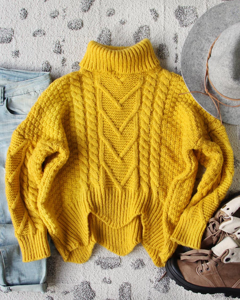 Paige Sweet Sweater in Mustard: Featured Product Image