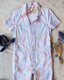 Rosie Coverall Jumpsuit in Watercolor: Alternate View #2