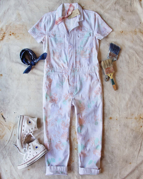 Rosie Coverall Jumpsuit in Watercolor: Featured Product Image