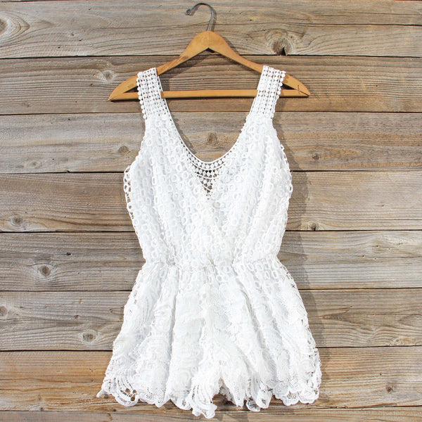 Pale Isle Romper in White: Featured Product Image