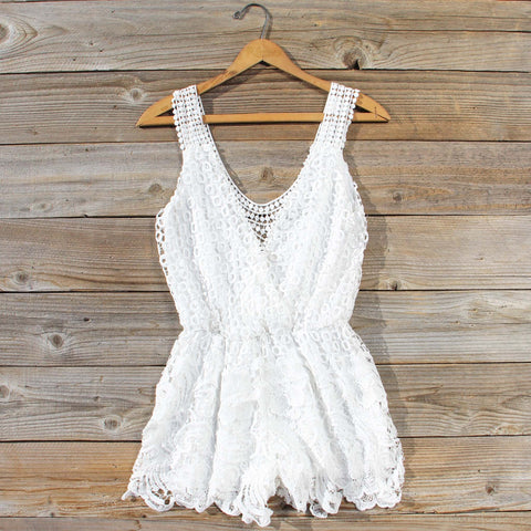 Pale Isle Romper in White