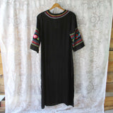 Palm Springs Kaftan Dress in Black: Alternate View #3