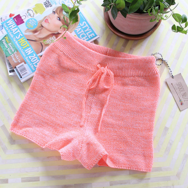 Peachy Knit Lounge Shorts: Featured Product Image