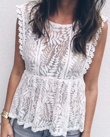 Peony Field Lace Top