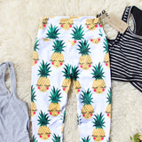 Pineapple Stretch Yoga Pants: Alternate View #3