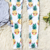 Pineapple Stretch Yoga Pants: Alternate View #4