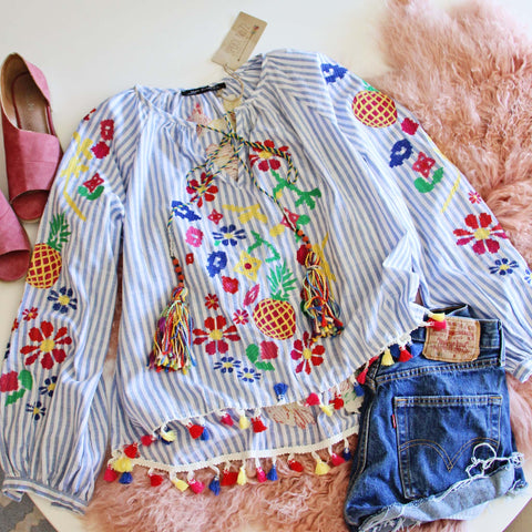 Pineapple & Tassels Top