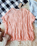 Pink Sage Knit Top: Alternate View #1