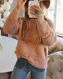 Pink Fringe Sweater: Alternate View #2