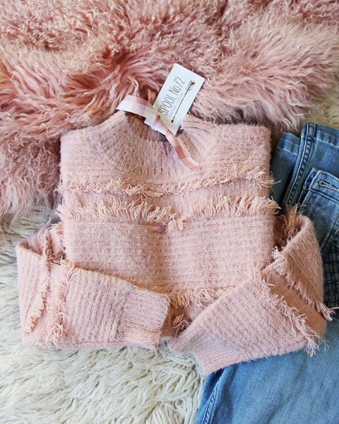 Pink Fringe Sweater: Featured Product Image