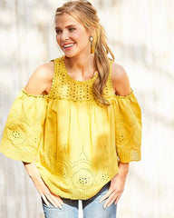 Positano Eyelet Top