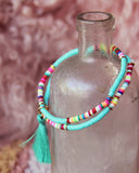 Rainbow Chip Bracelet in Turquoise: Alternate View #2
