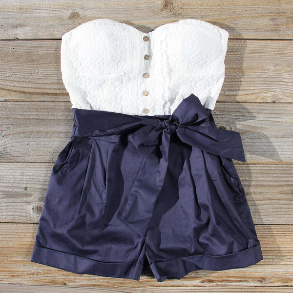 Road Trip Romper in Navy: Featured Product Image
