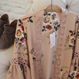 Romantique Rose Duster in Taupe: Alternate View #3