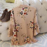 Romantique Rose Duster in Taupe: Alternate View #5