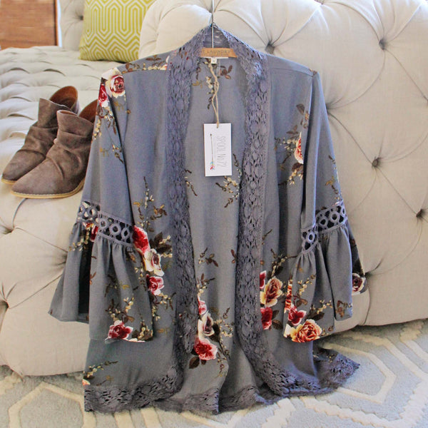 Romantique Rose Duster in Gray: Featured Product Image