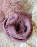 Rosalyn Knit Scarf in Mauve: Alternate View #1