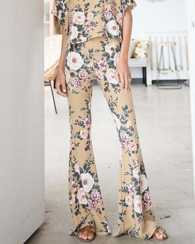 Rose Festival Flare Pants