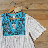 Rosewater Top in Turquoise: Alternate View #2