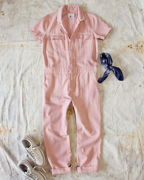 Rosie Coverall Jumpsuit in Pink: Featured Product Image