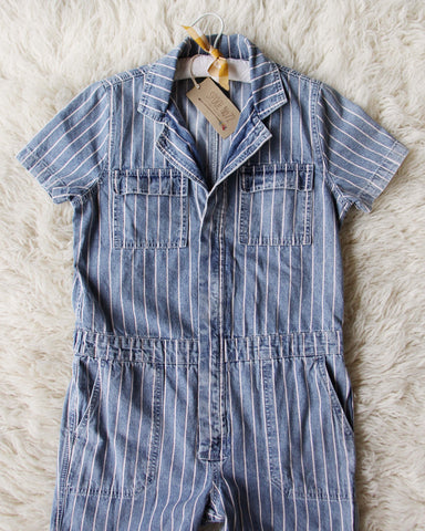 Rosie Coverall Jumpsuit in Stripe