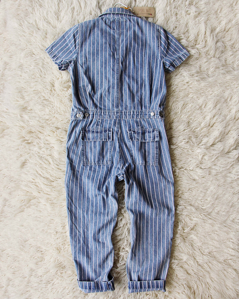 Rosie Coverall Jumpsuit in Stripe, Sweet Coveralls & Overalls from Spool  72.