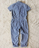 Rosie Coverall Jumpsuit in Stripe: Alternate View #4
