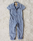 Rosie Coverall Jumpsuit in Stripe: Alternate View #2